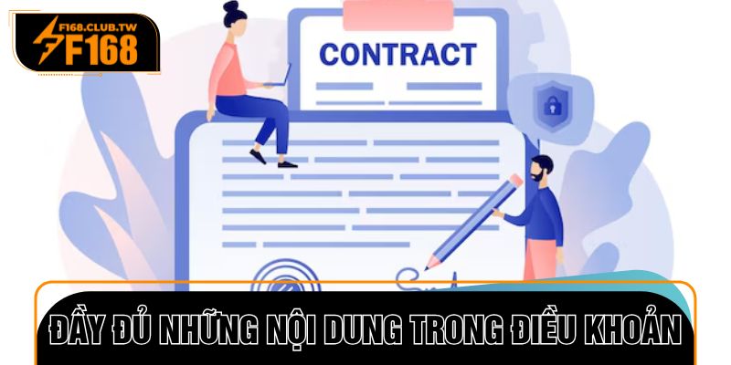 Đầy đủ những nội dung trong điều khoản dịch vụ của F168