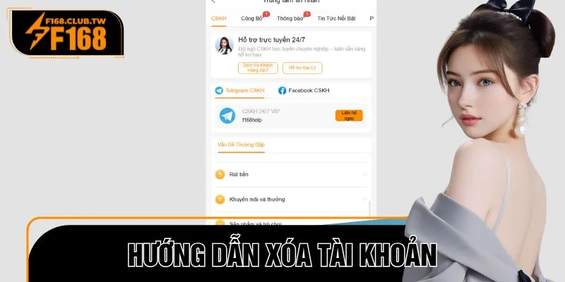 Hướng Dẫn Xóa Tài Khoản F168 Đơn Giản Không Rắc Rối