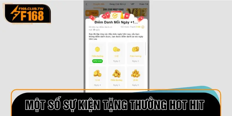 Một số sự kiện tặng thưởng hot hit khác